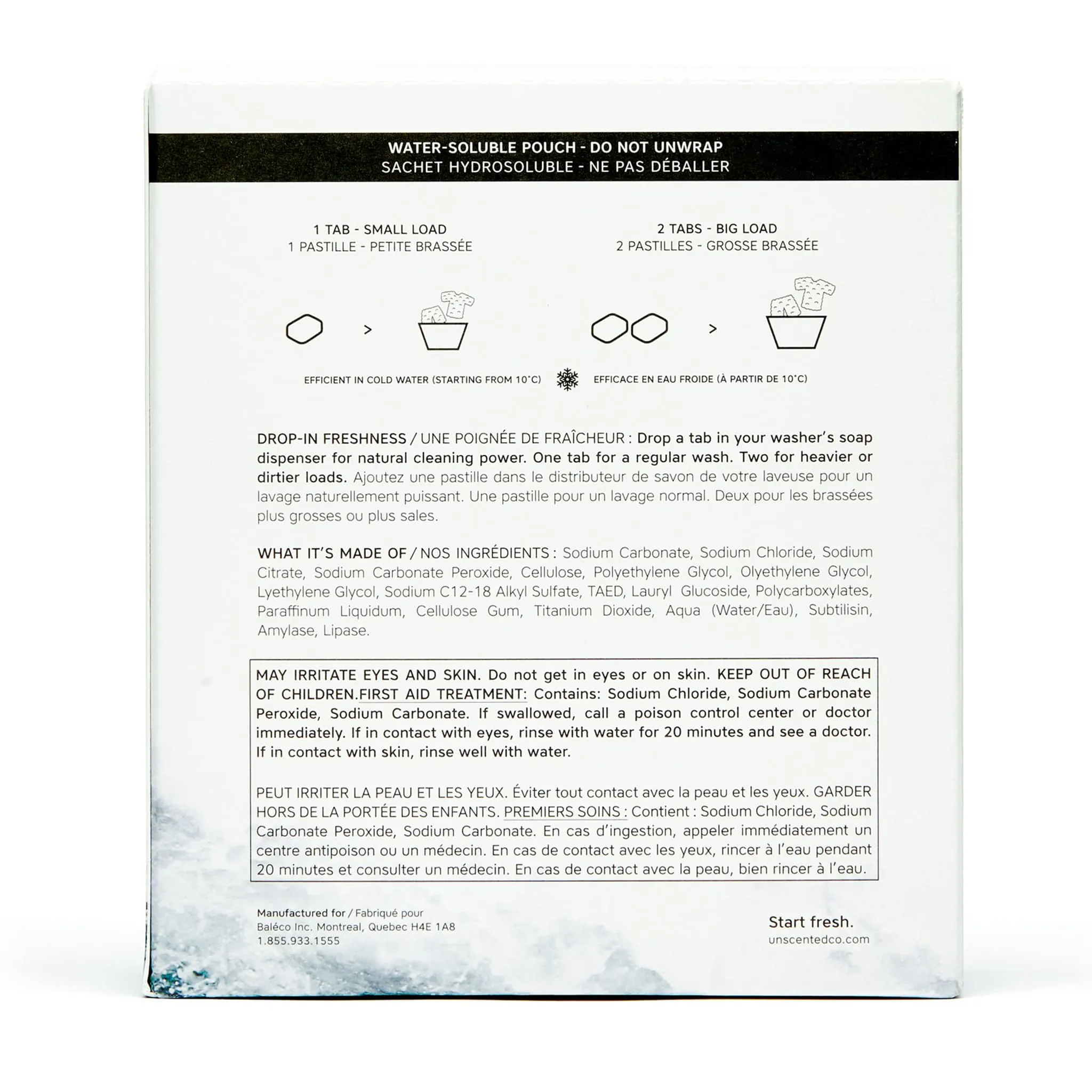 The Unscented Company Pastilles pour Lessive 35 unités