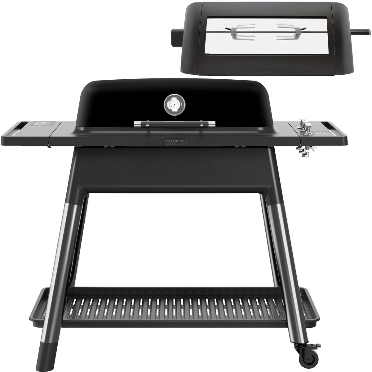 Furnace gassgrill + rottiseri, matt svart