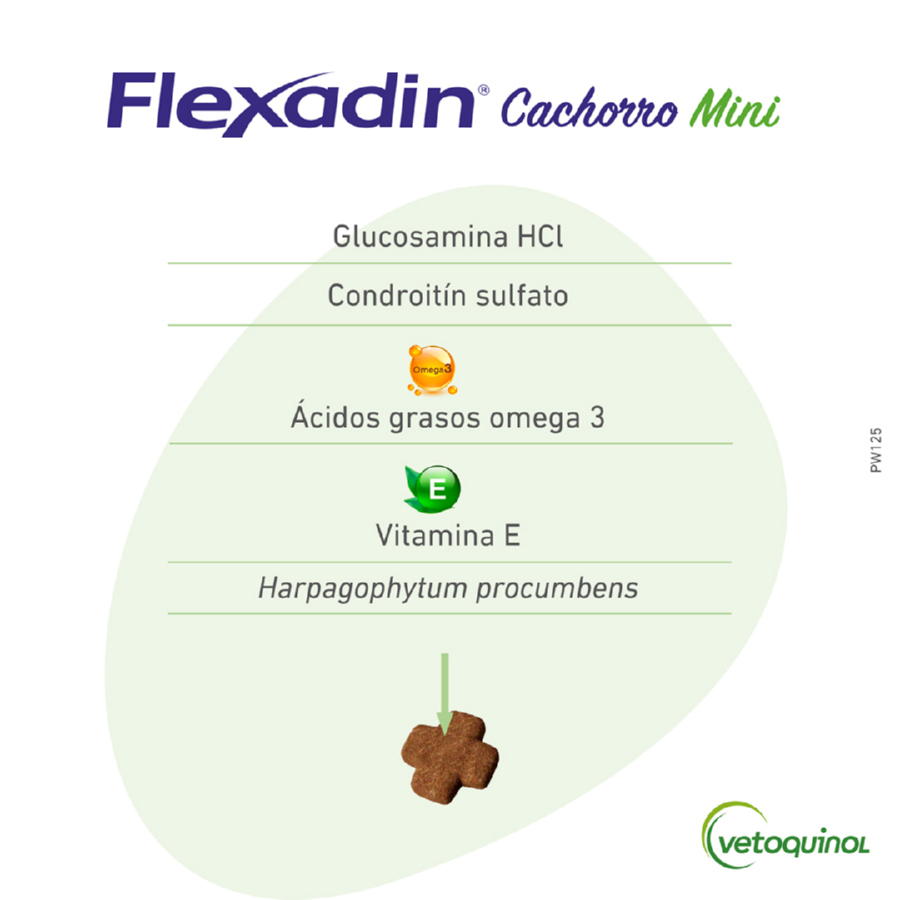 Vetoquinol Flexadin Young Mini Chondroprotector para cães