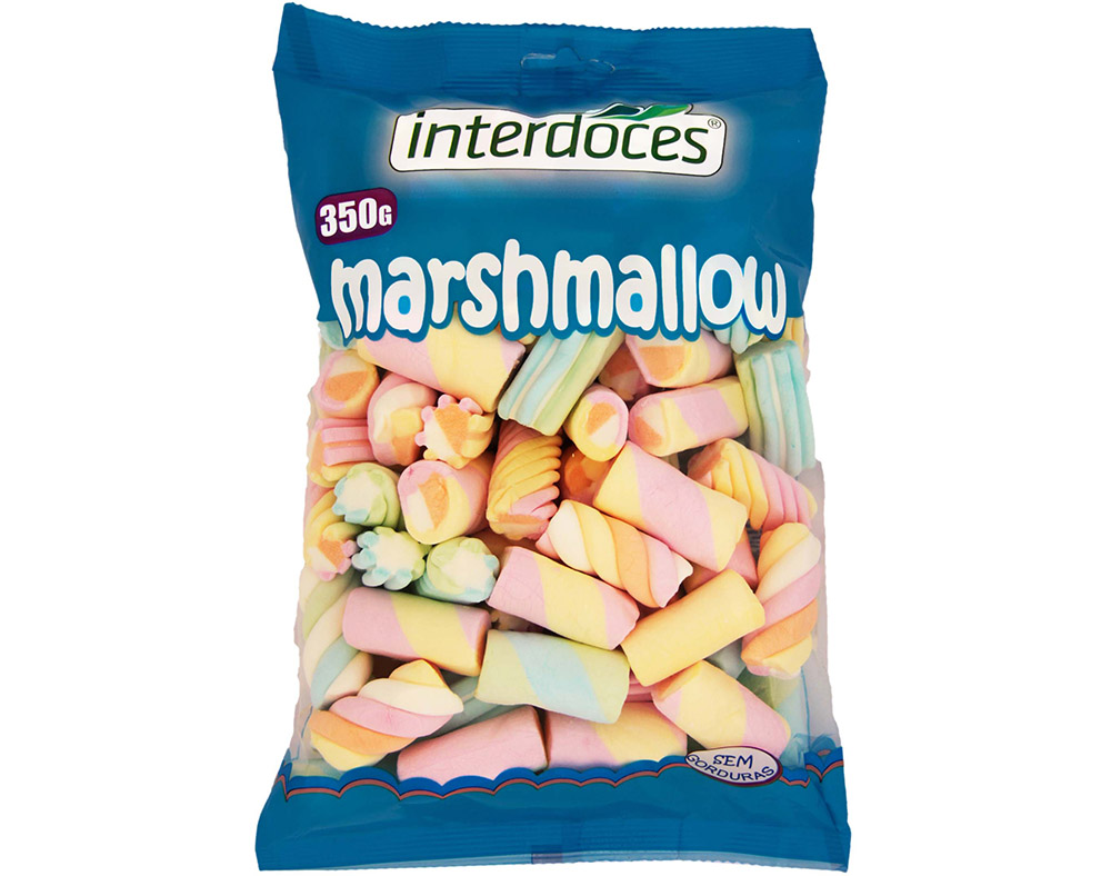 GOMAS INTERDOCES MARSHMALLOWS SORTIDO 350G