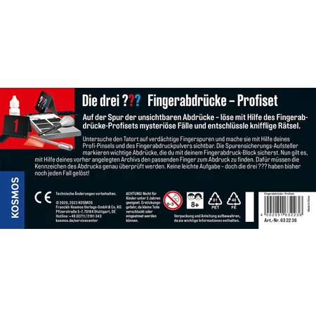 KOSMOS Die drei ??? Fingerabdrücke Profiset