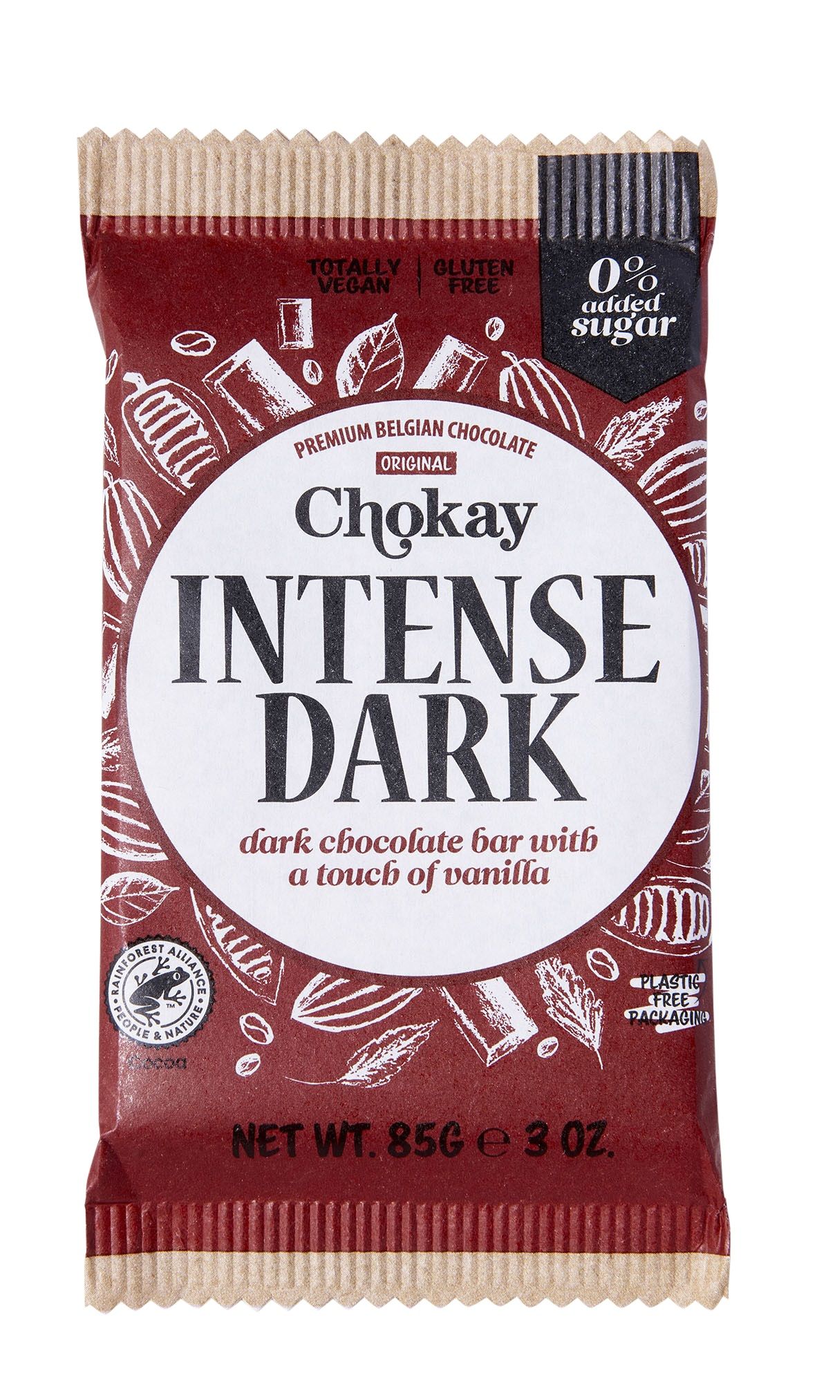 Chokay Plate Mørk Sjokolade Vanilje 85 g