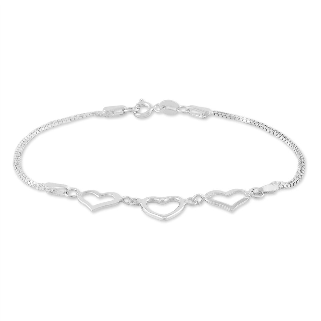 Bracelet Ayann Argent Blanc