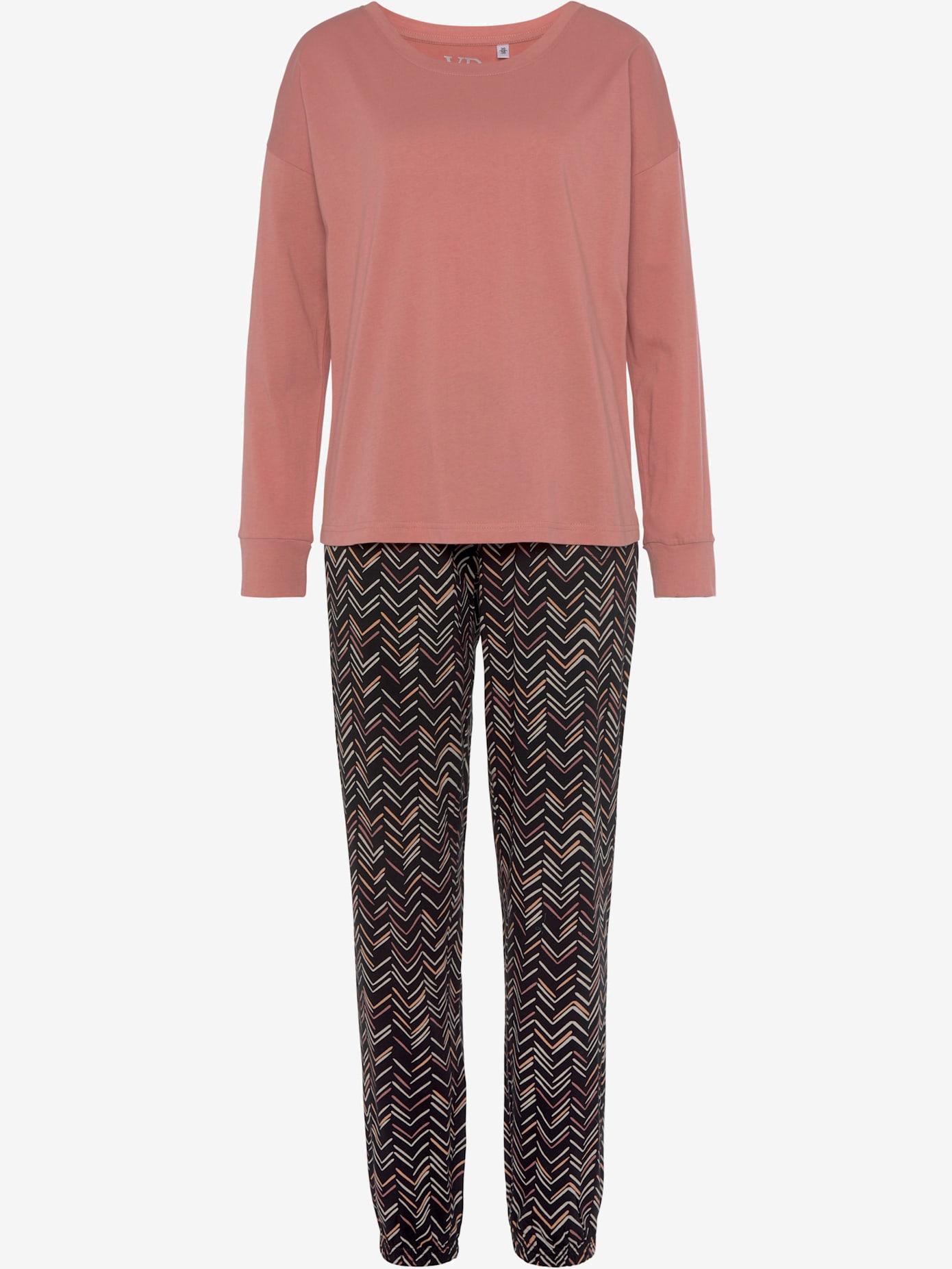 Pyjama au superbe motif sergé chevron