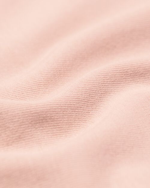 t-shirt femme slim fit col rond - manche courte rose pâle