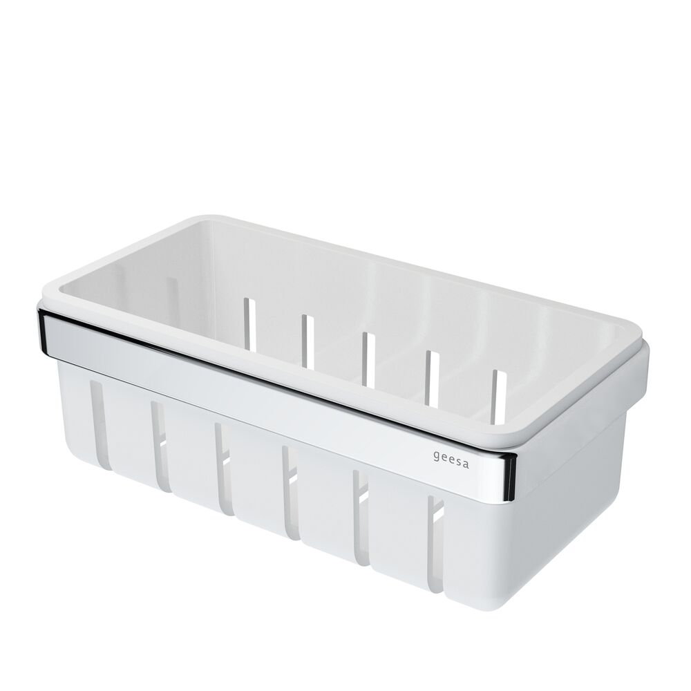 Geesa Frame douchemand 21cm wit/chroom