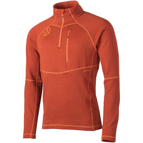 Sweat polaire randonnée TERNUA MOMHILL 1/2 ZIP M DEEP GINGER