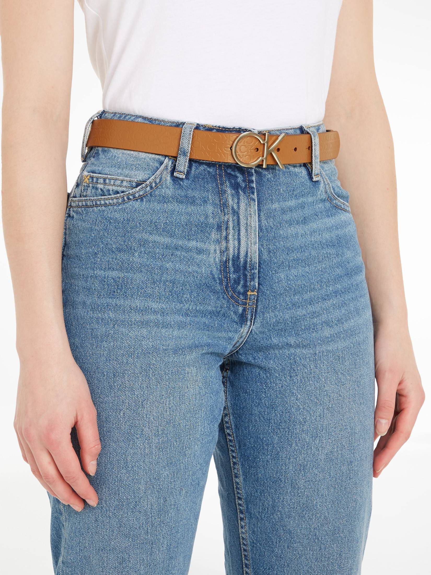 CALVIN KLEIN| Damen Ledergürtel RE-LOCK CK REV BELT 30MM