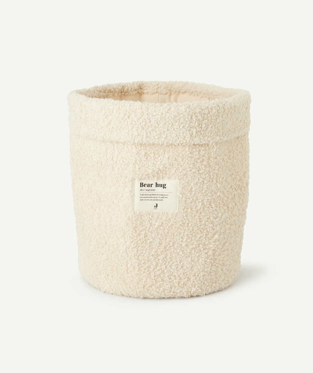 JOLLEINPANIER DE RANGEMENT EN BOUCLETTES NATUREL