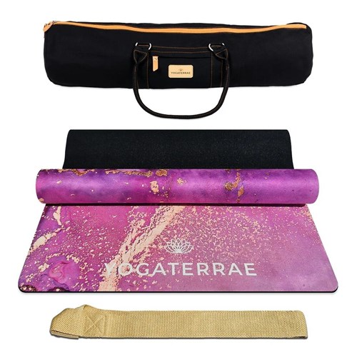 Tapis yoga microfibre lavanya   sac