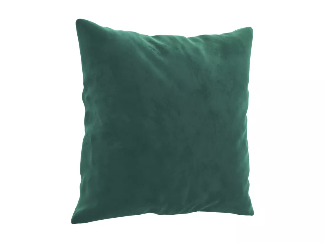 Ensemble de canapés 3 pièces avec coussins vert foncé velours