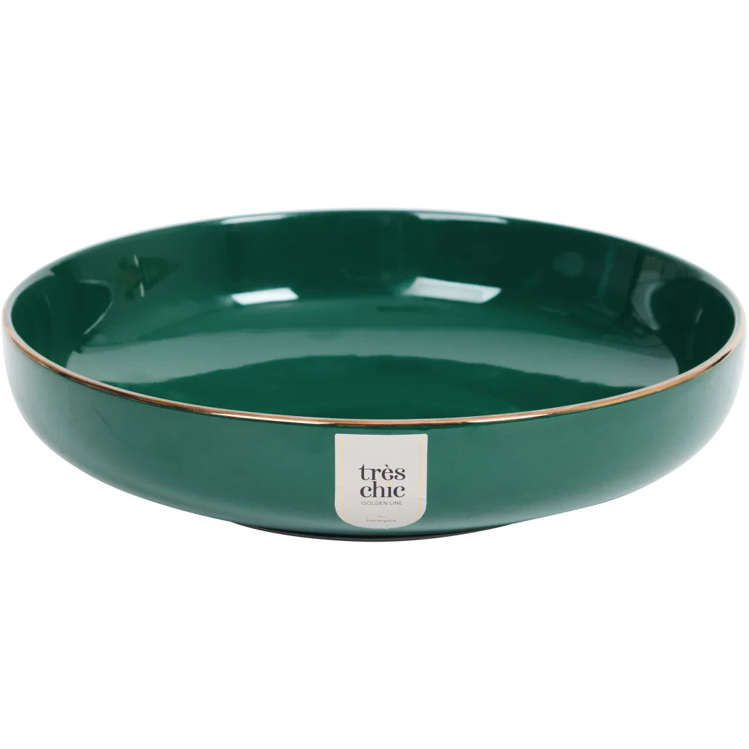 Très Chic diep bord Golden Line Ø 19,5 x 4,5 cm | diverse kleuren