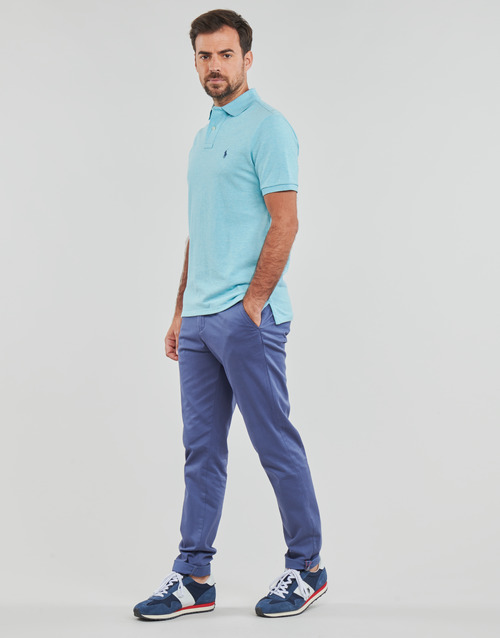 Polo Ralph Lauren - POLO COUPE DROITE EN COTON BASIC MESH Turquesa