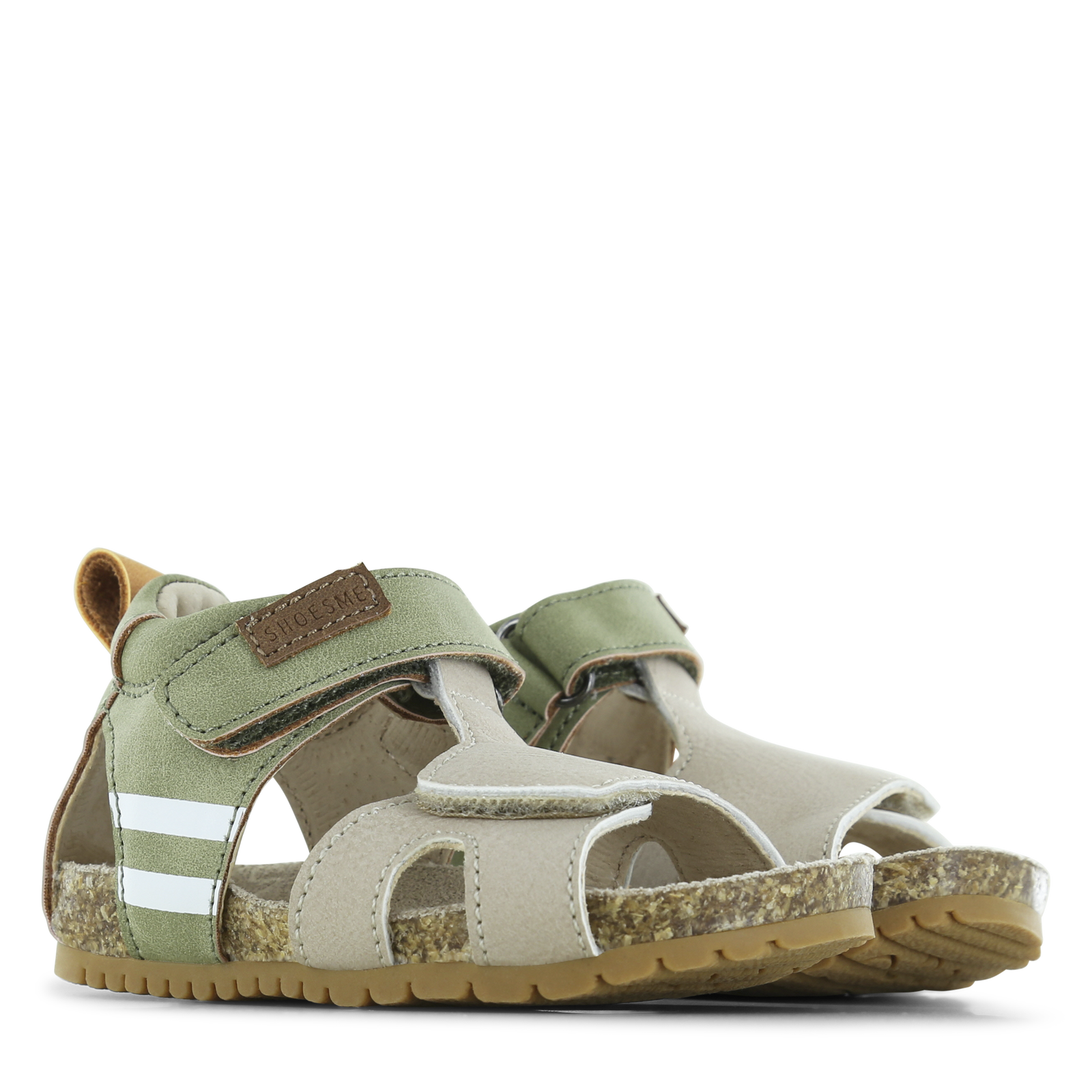 Shoesme taupe-groen sandaaltje Microleer | Jongens schoenen