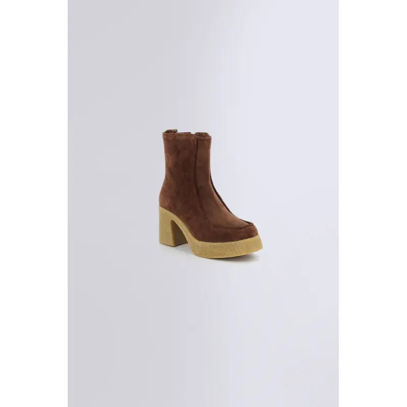 KICK CELEST MARRON BOOTS Cuir Femme