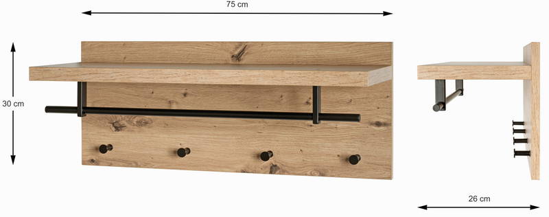 XORA Wandgarderobe PARMA