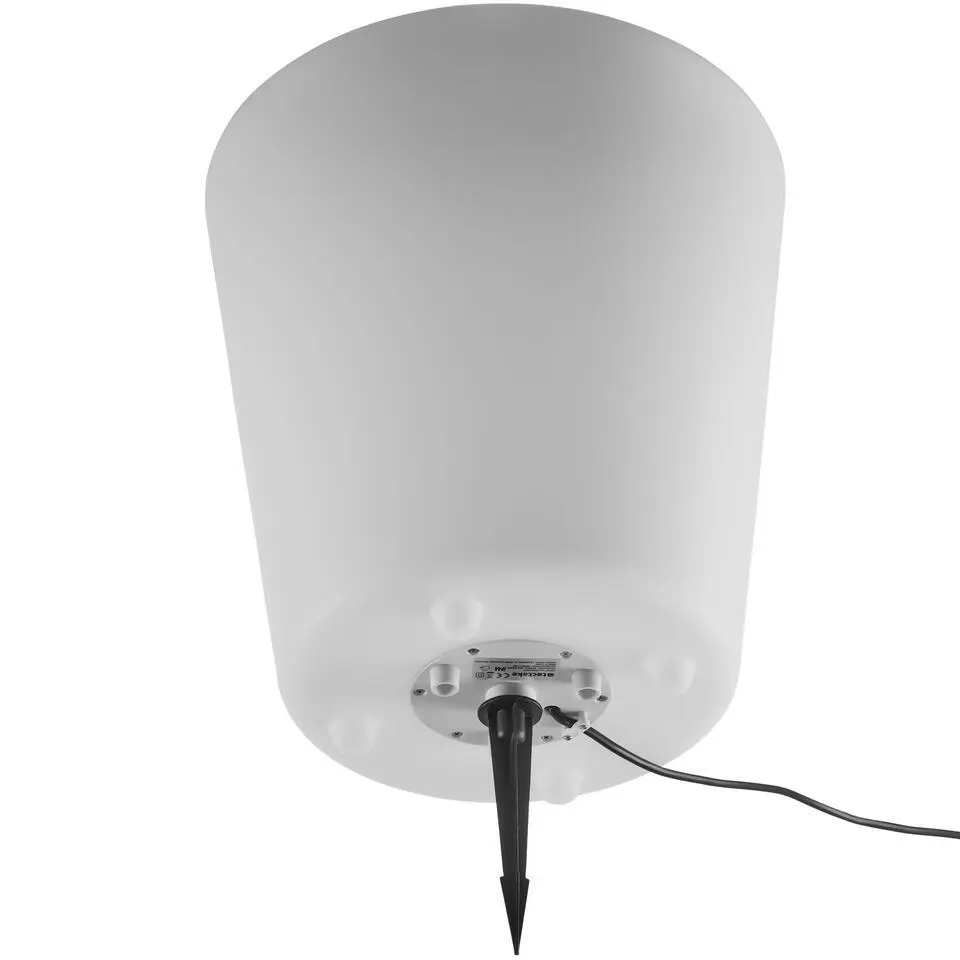 tectake Flessenkoeler Luminous Curve Cooler, LED, met afstandsbediening, Wit