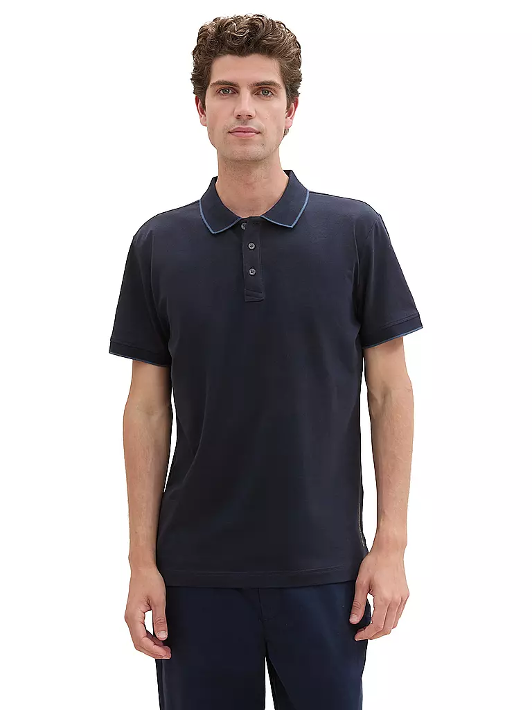 TOM TAILOR Poloshirt dunkelblau