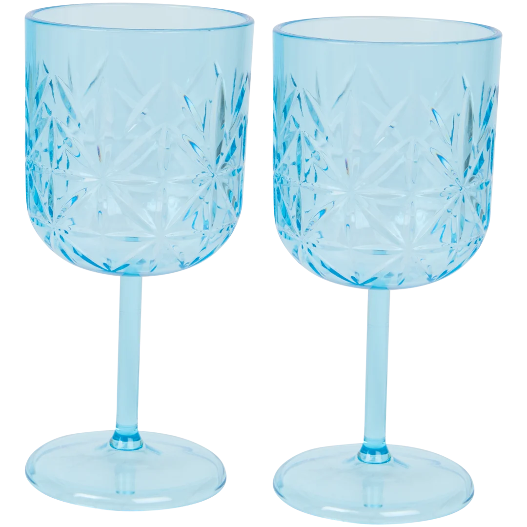 Verres à vin en plastique
