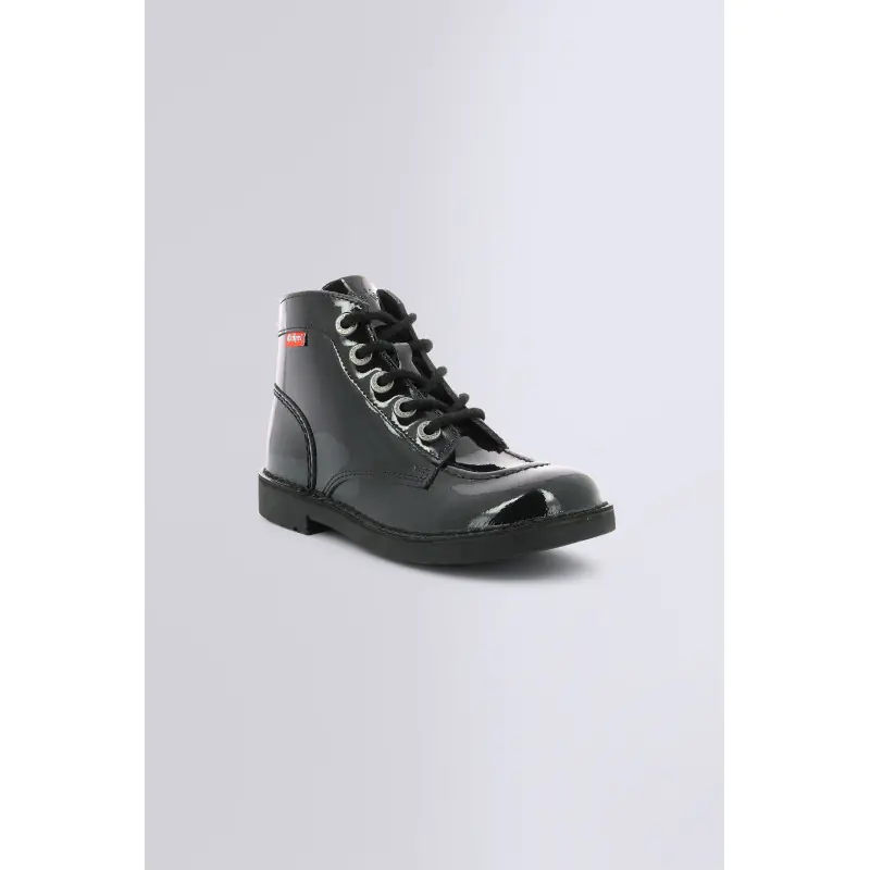 KICK COL NOIR VERNIS BOTTINES Cuir Mixte