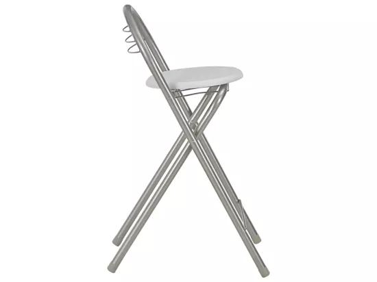 Ensemble de bar avec étagères 3 pcs Bois et acier Blanc