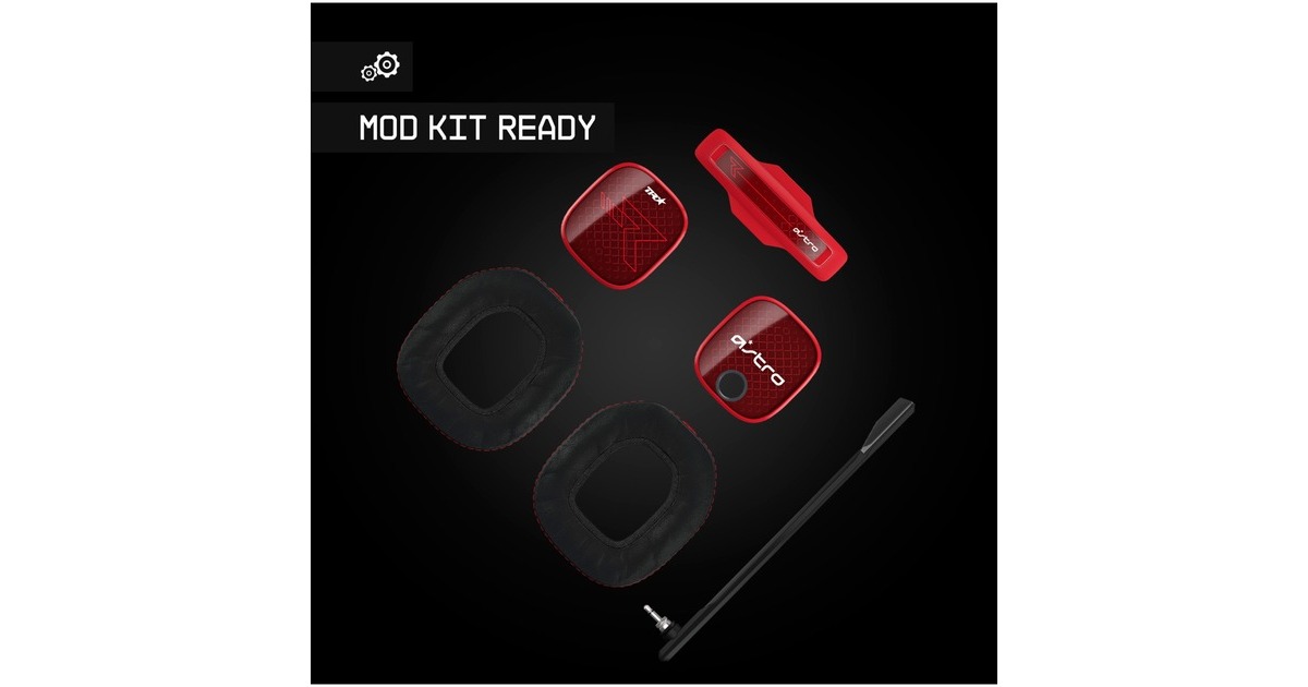 ASTRO GamingA40 TR headset + MixAmp Pro TR over-ear gaming headset  (Zwart/rood, Pc, Mac, Xbox One)