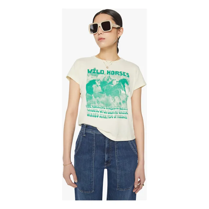 Mother T-Shirt The Boxy Goodie Goodie | Turquoise