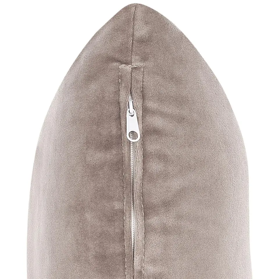CHAUMONT - Chaise longue - Taupe - Rechterzijde - Fluweel