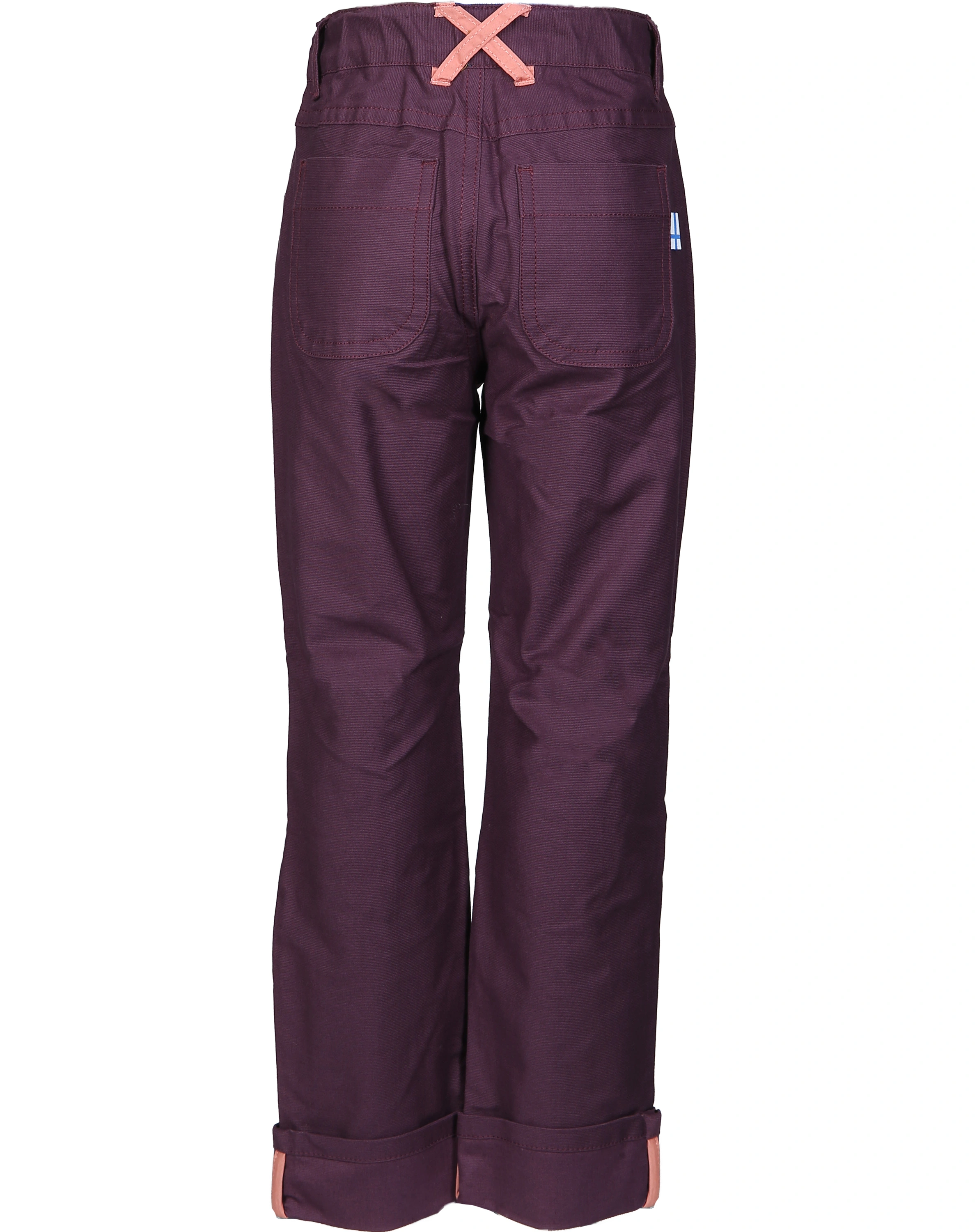 Outdoorhose KUUSI CANVAS mit Knieverstärkung in eggplant