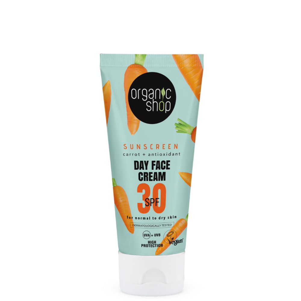 Organic Shop Zonnebrandcréme Gezicht SPF 30 Normale huid50 ml
