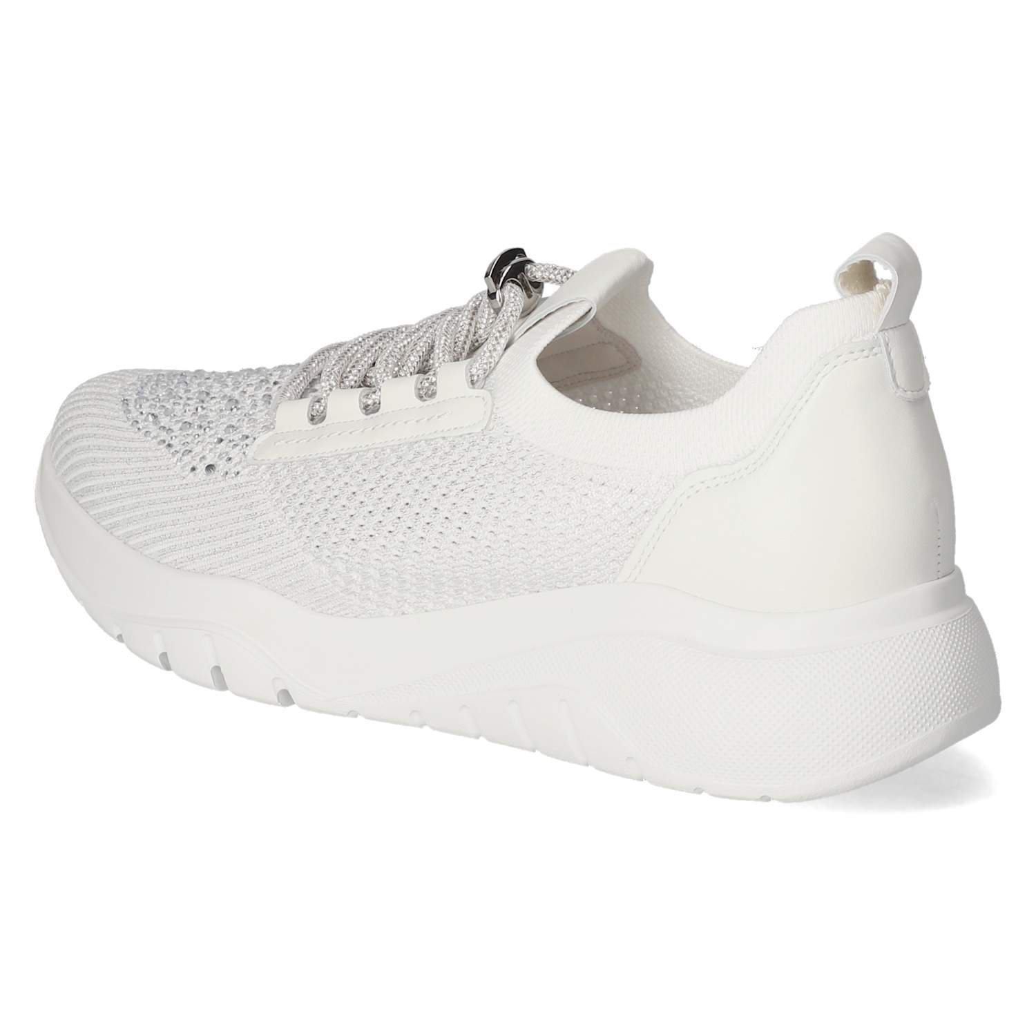 Gabor Low Sneaker - weiss (glitter)