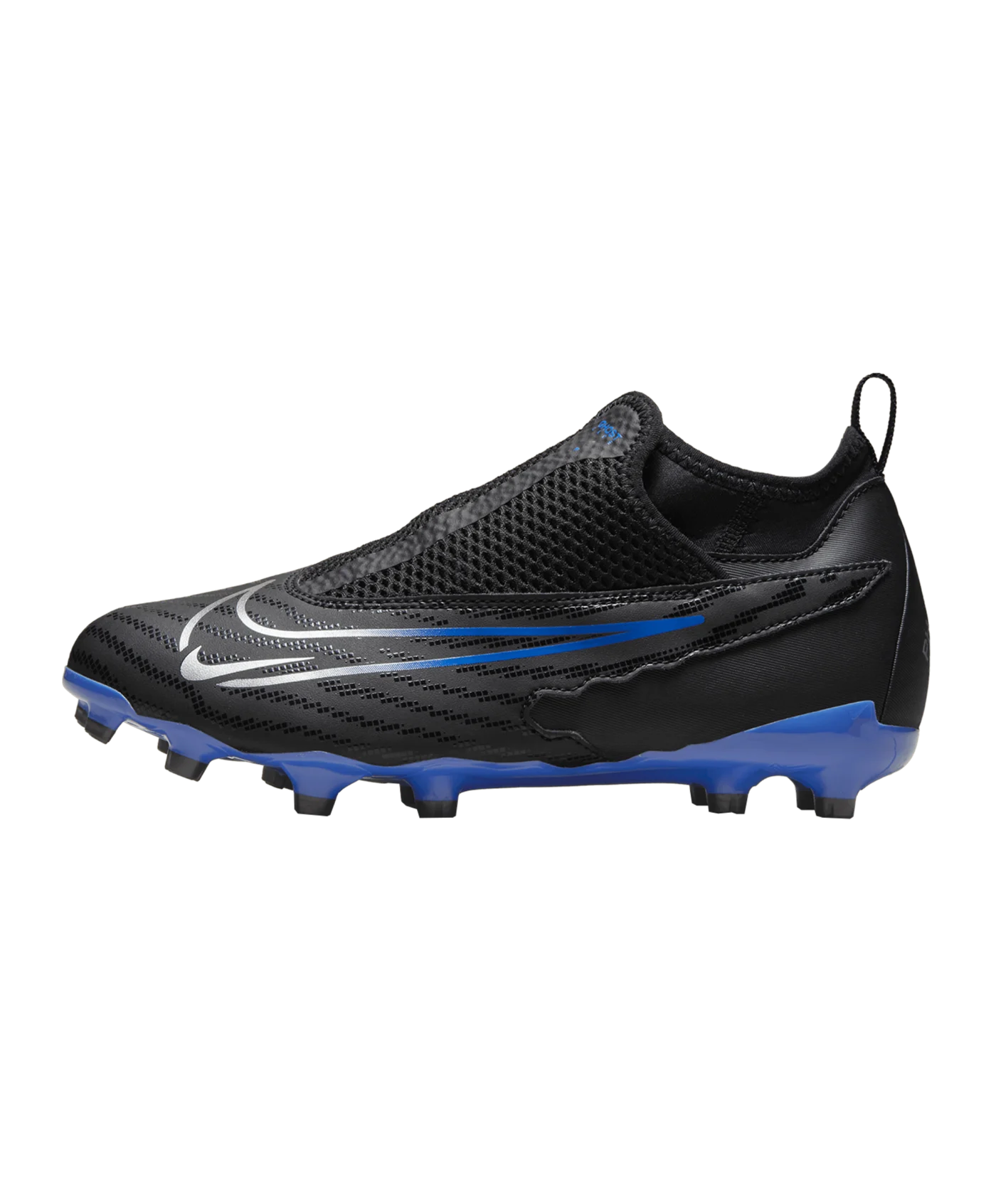 Nike Jr Phantom GX Academy DF FG/MG Shadow Kids Schwarz Silber Blau F040