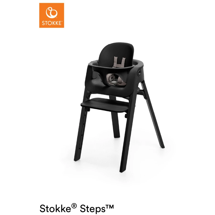 STOKKE® Steps™ Hochstuhl schwarz Buche schwarz