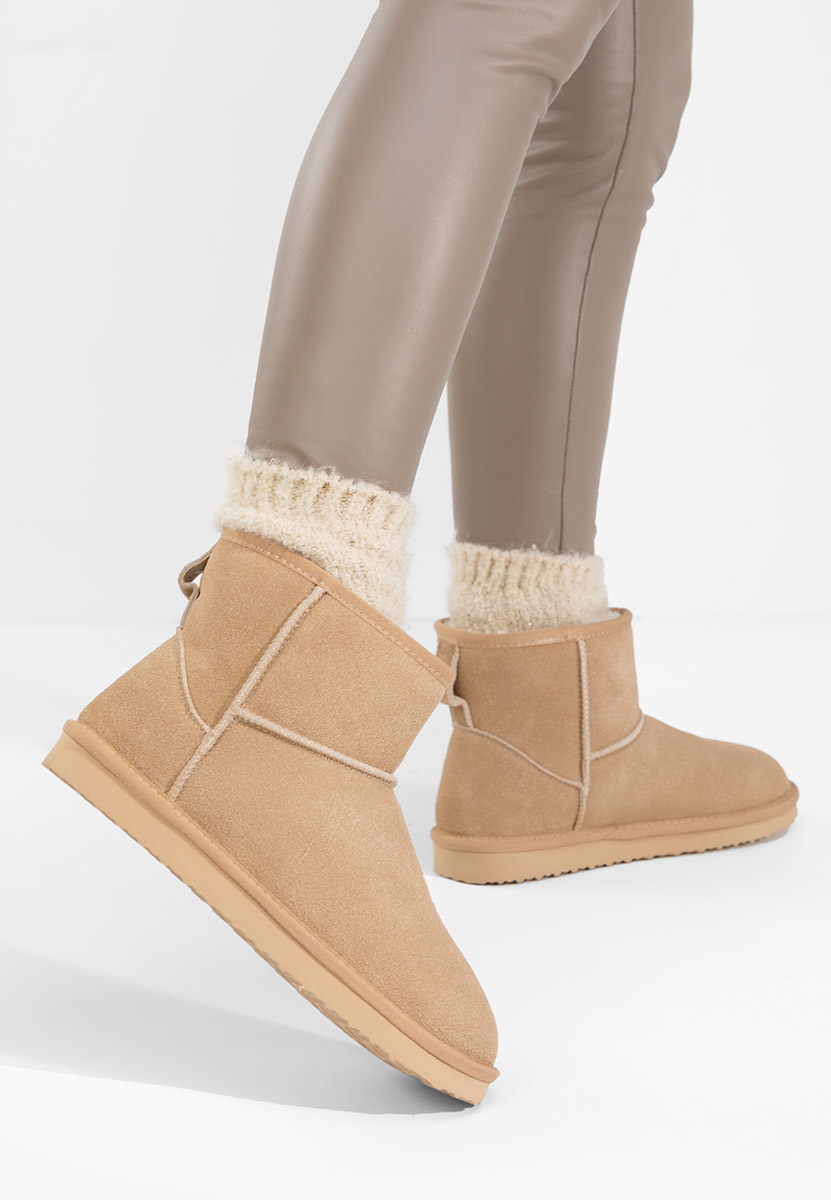 Bottes de neige femme beige Crisea V2