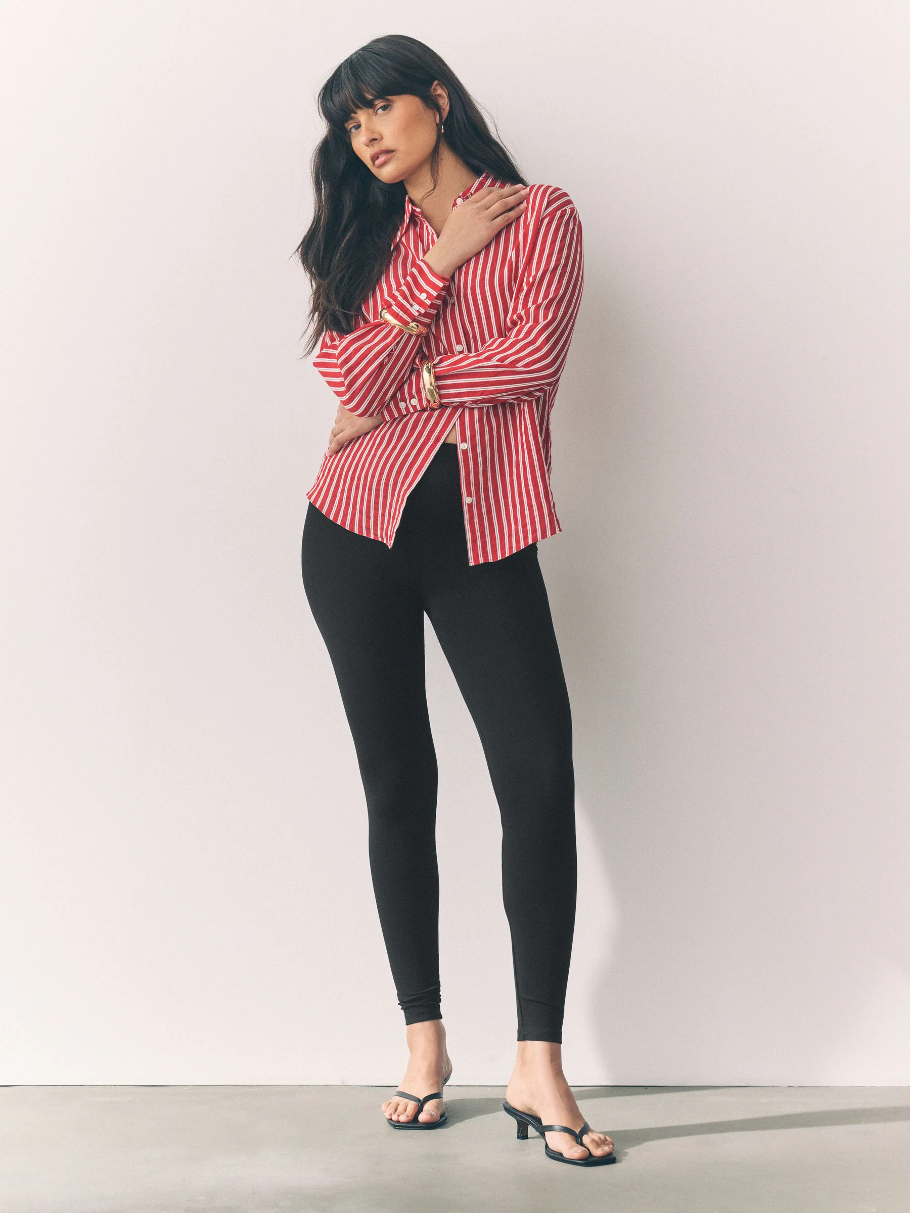 Zwart - Set van 5 lange leggings