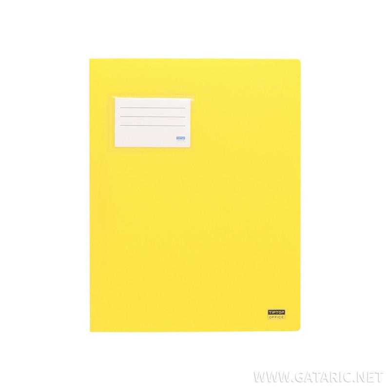 Schnellhefter A4 PP mit Tasche gelb