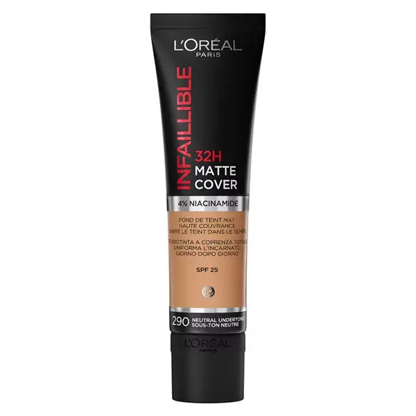 Base L'Oréal Paris Infallible 32h Matte Cover nº 290 Subtom Neutro 30ml