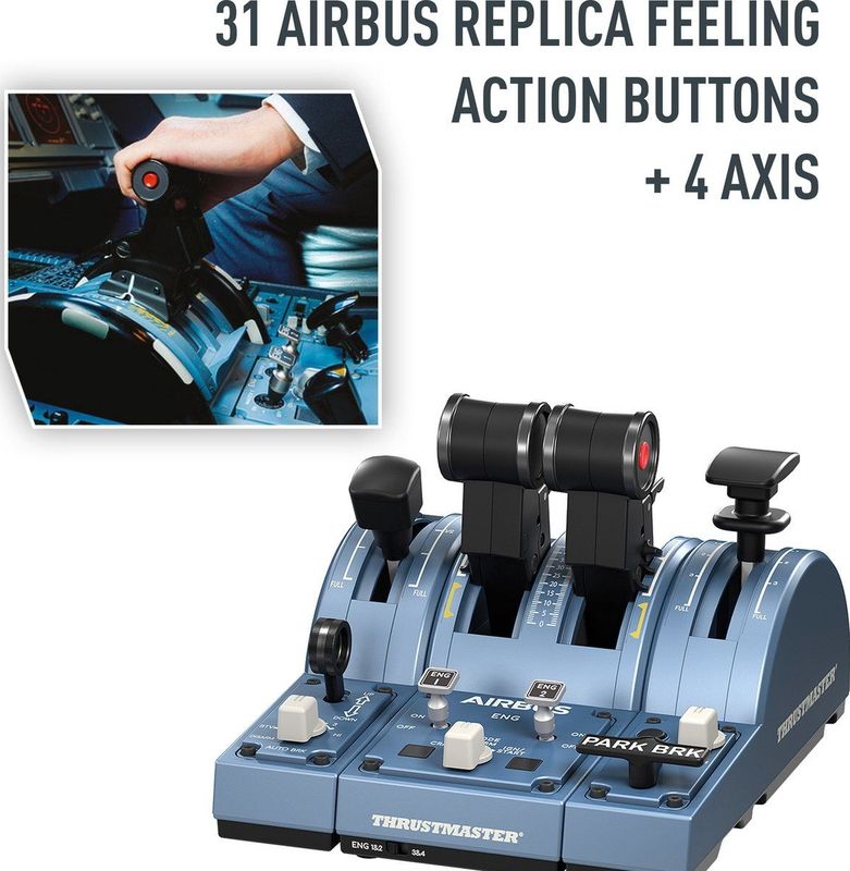 Thrustmaster - TCA Captain Pack X Airbus Edition - Gamecontroller - Zwart - Compatibel met PC en Xbox Series X S