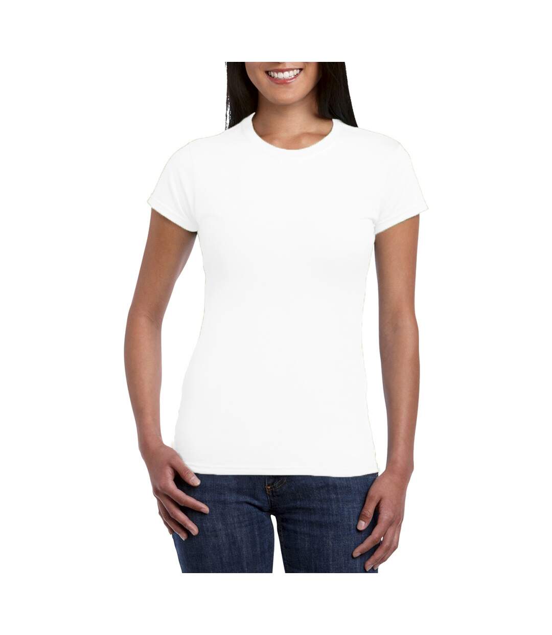 Gildan - T-shirt à manches courtes - Femmes (Blanc) - UTBC486