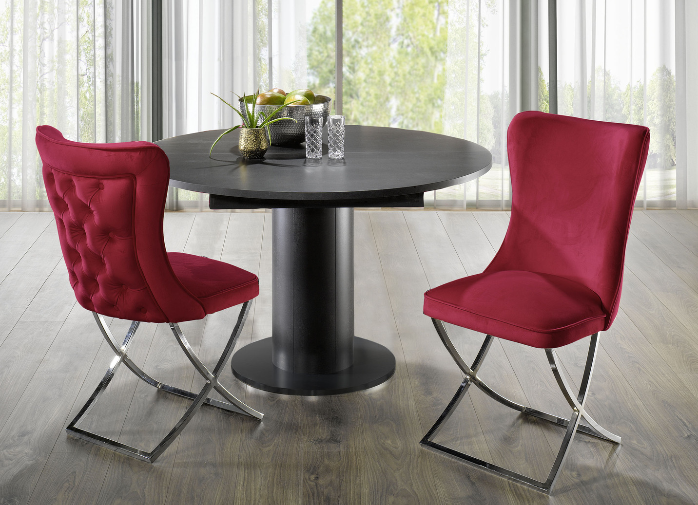 Trendige Esszimmer-Stühle, 2er-Set