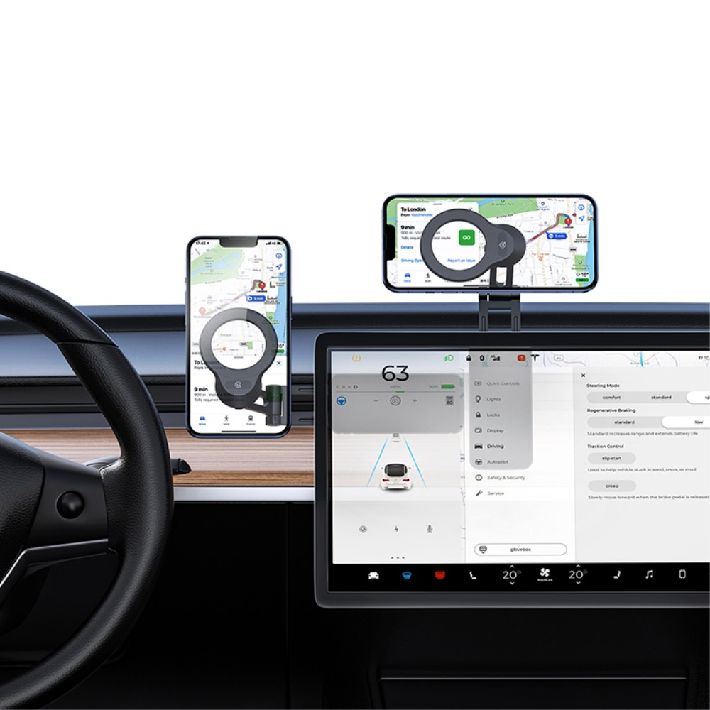 Universal Magnetische Auto Smartphone Halterung für Armaturenbrett 360° Drehbar - Schwarz