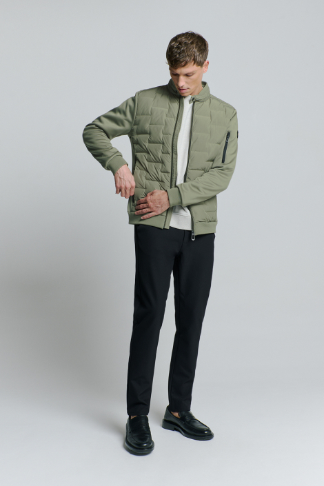 NO-EXCESS groene heren jas