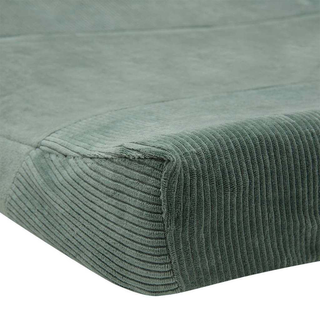aankleedkussenhoes Forest Green velvet rib