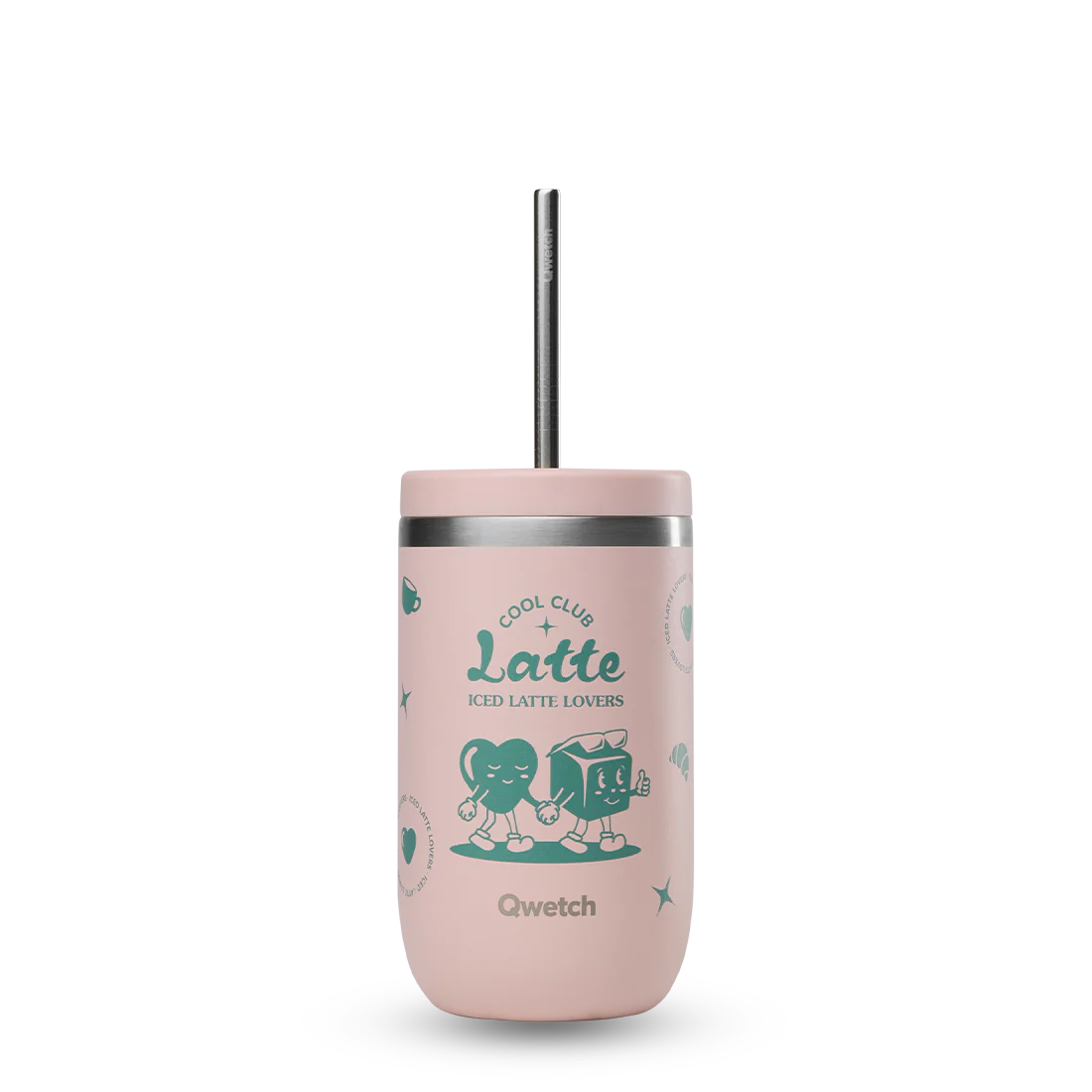 Cold Cup isotherme Cool Club Rose - Qwetch