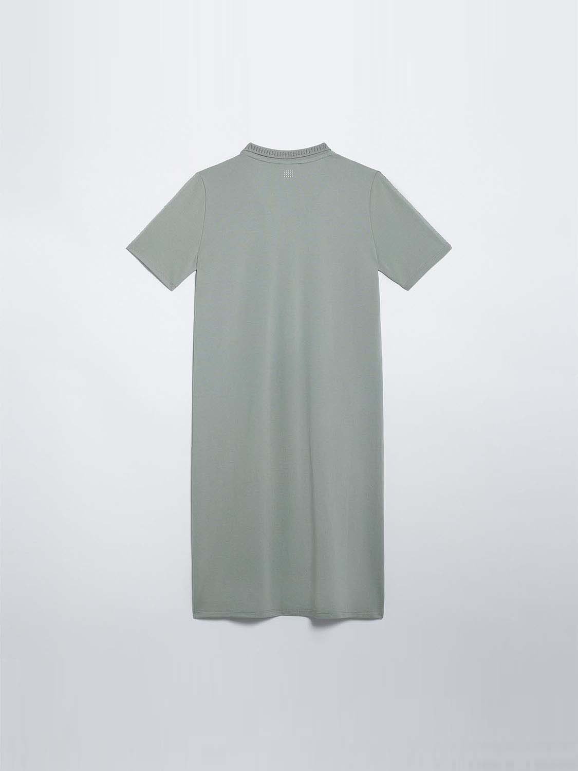Robe Polo Femme Coton Biologique Kaki