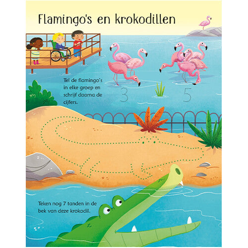 Uitgeverij usborne uitwisboek dierentuinspelletjes