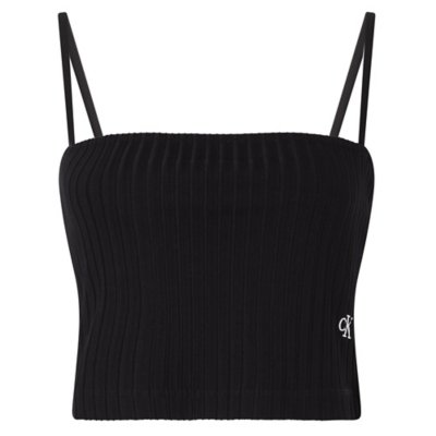 Débardeur femme Rib Cropped Strappy CALVIN KLEIN