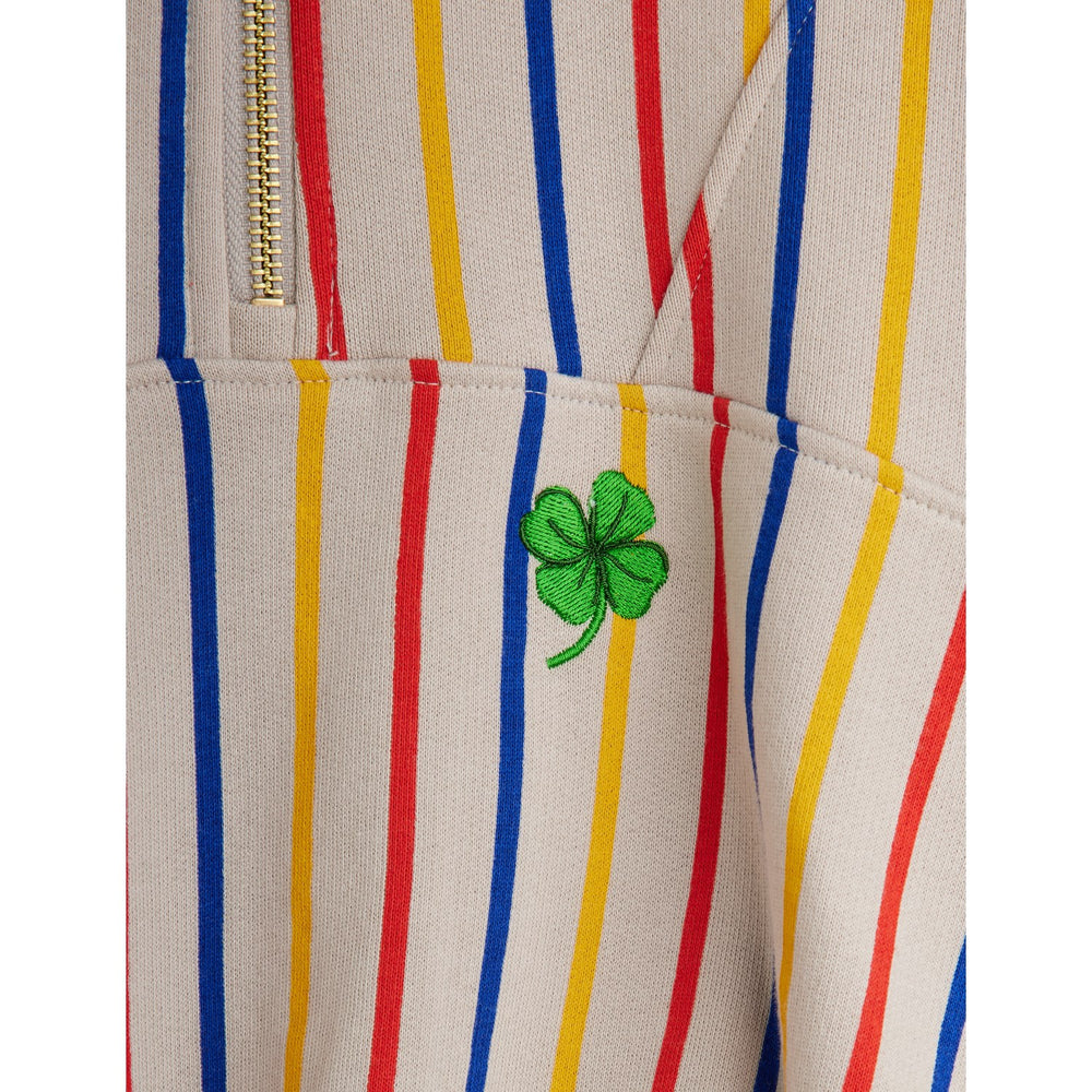 Køb Mini Rodini Multi Clover Emb Half Zip Sweatshirt