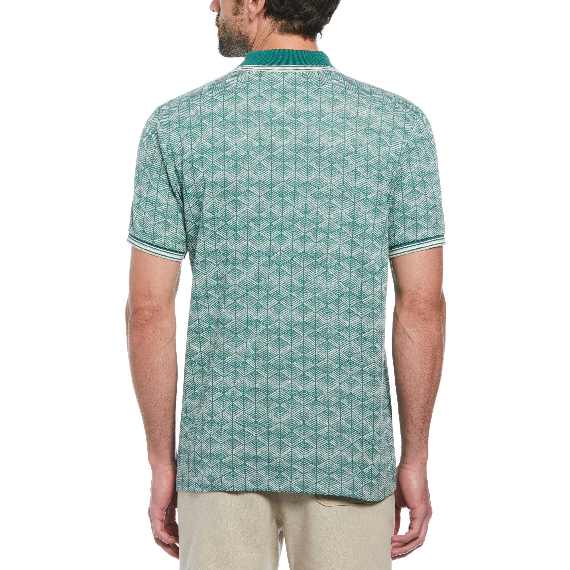 Original Penguin JacquardquarterZip Polo Shirt Mens