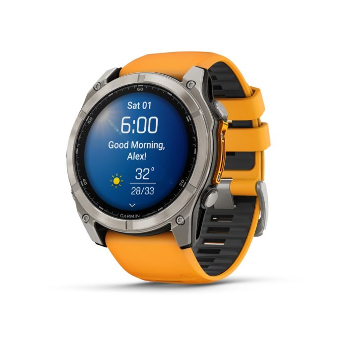 Garmin Unisex Ure fēnix® 8 - 51 mm AMOLED Sapphire Orange